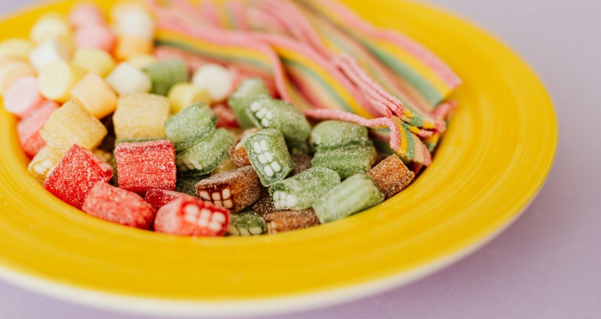Słodycze zawierające w składzie kwas fumarowy